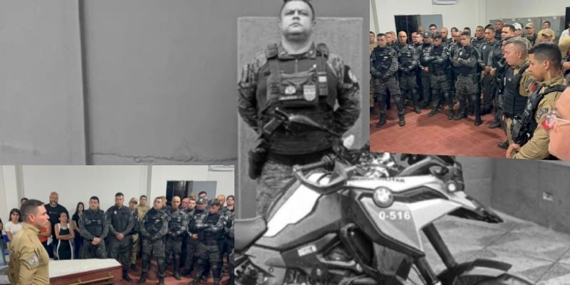 Corpo do Sargento Medeiros foi velado na sede do 14º BPM em Sousa, aonde recebeu homenagens, depois levado para PE; Vídeo