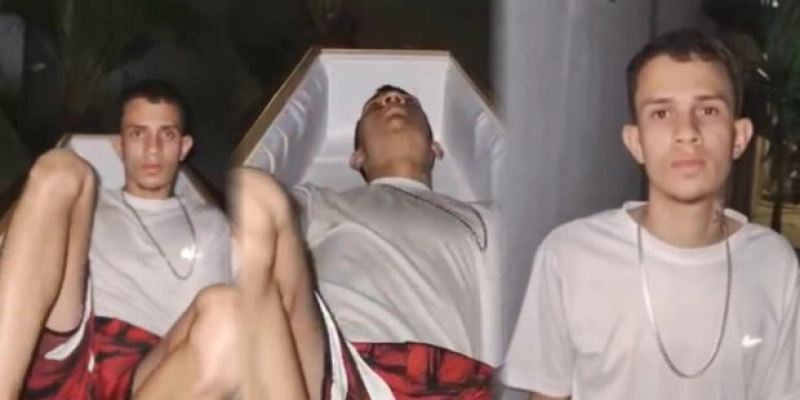Homem é morto a tiros após publicar vídeo dentro de caixão nas redes sociais