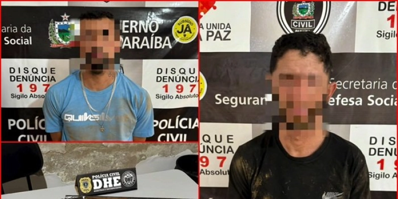 DHE prende dois e apreende arsenal após homicídio no Sertão da Paraíba