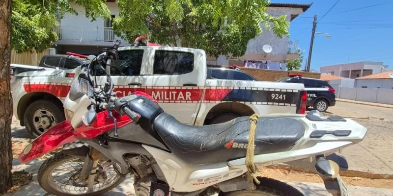Polícia militar apreende moto com sinais de adulteração em Riacho dos Cavalos