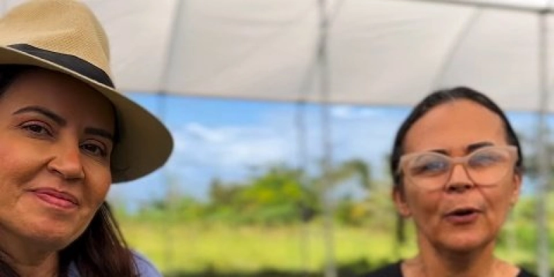 Pollyanna Werton destaca protagonismo feminino em visita a mulheres produtoras de Taquara, em Pitimbu