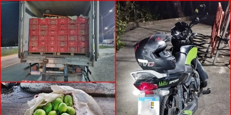 PRF prende foragido da Justiça por associação ao tráfico, flagra transporte irregular de mercadorias e apreende moto adulterada