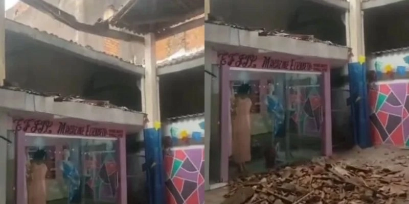 Desabamento parcial no Mercado Central de Cajazeiras acende alerta sobre segurança estrutural