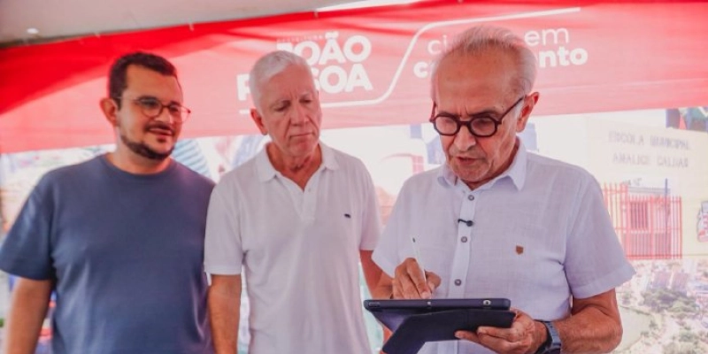 Cícero Lucena autoriza 10 novas ruas de pavimentação e reforça R$ 47 milhões em investimentos em Gramame