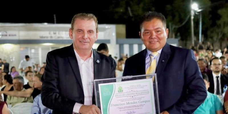 Deputado Chico Mendes recebe título de cidadão e reafirma compromisso com Bom Jesus