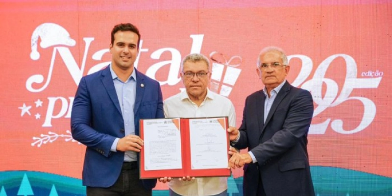 Lucas Ribeiro assina termo de fomento que garante apoio ao Natal Premiado da CDL de Campina Grande
