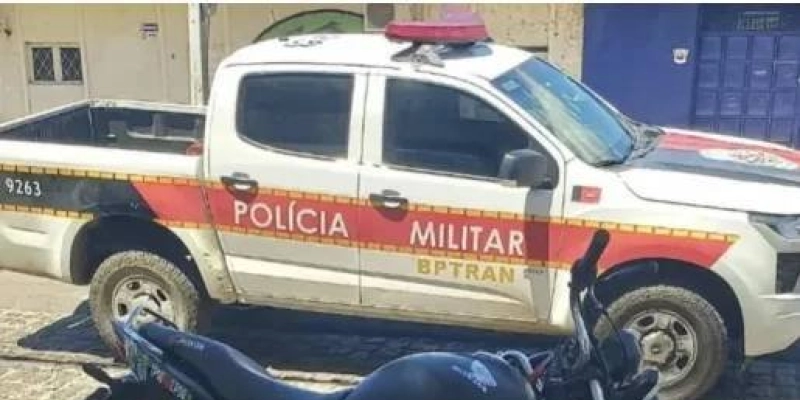 Motocicleta adulterada é apreendida em ação da PM na cidade de Sousa