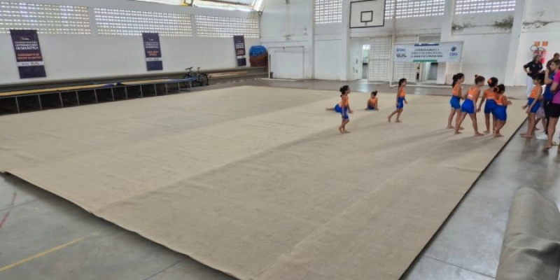 Sejel e Confederação Brasileira de Ginástica entregam novos equipamentos ao Centro de Excelência Loterias Caixa, em Mangabeira