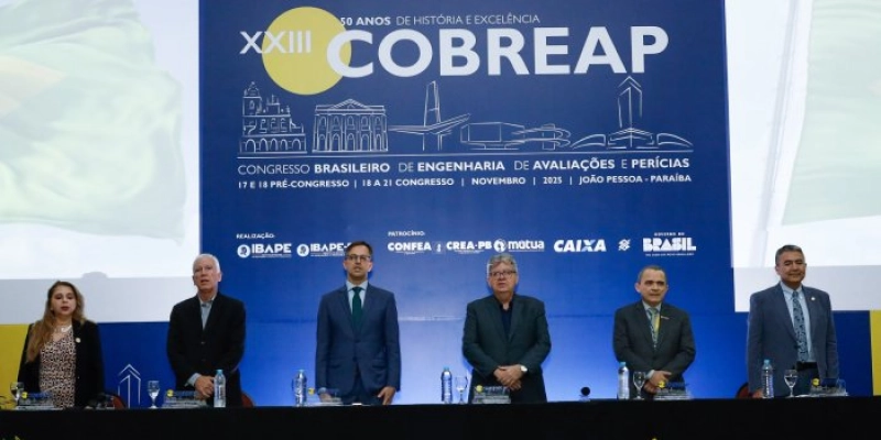 João Azevêdo apresenta obras e projetos que colocam a Paraíba como novo polo de investimento na abertura do Congresso Brasileiro de Engenharia