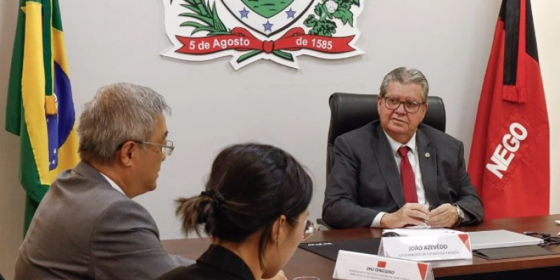 Governador João Azevêdo recebe embaixador da China no Brasil e fortalece relações diplomáticas e comerciais