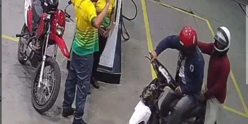 Dupla armada rende frentista e assalta posto em Cajazeiras; PM faz buscas