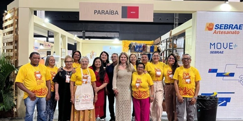 Artesãos paraibanos participam de Feira Nacional de Artesanato e primeira dama do Estado prestigia abertura do evento em BH