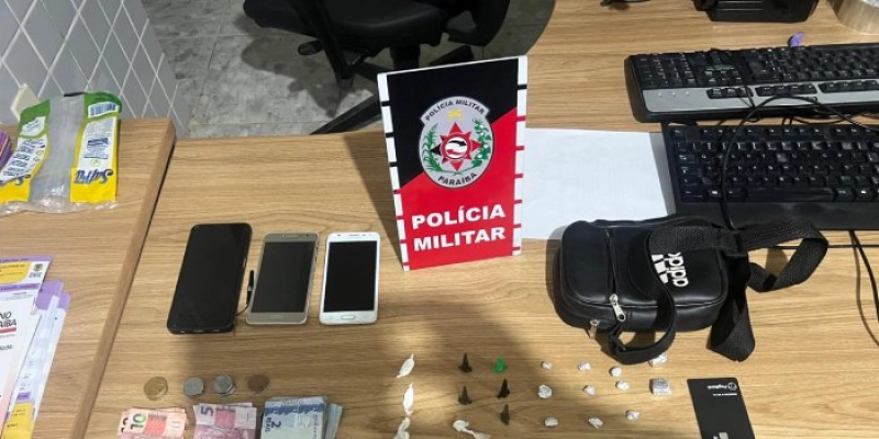PM prende suspeito e apreende menor com drogas no bairro Bela Vista, em Sousa
