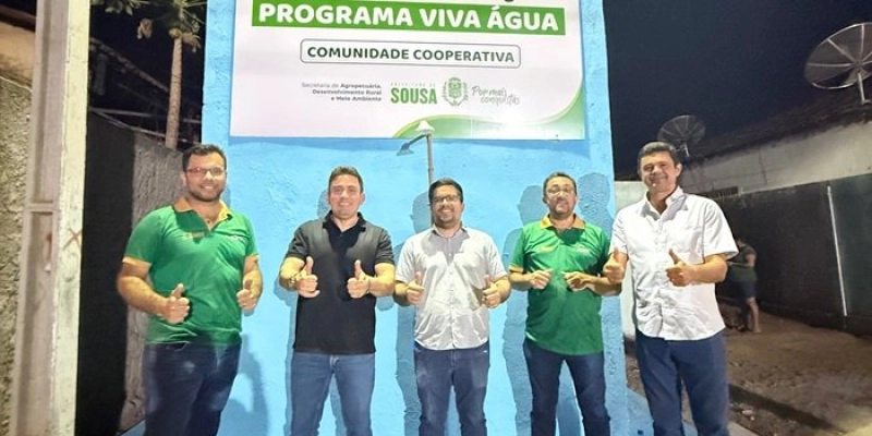 Helder Carvalho inaugura sistema de abastecimento e beneficia 30 famílias na Comunidade Cooperativa