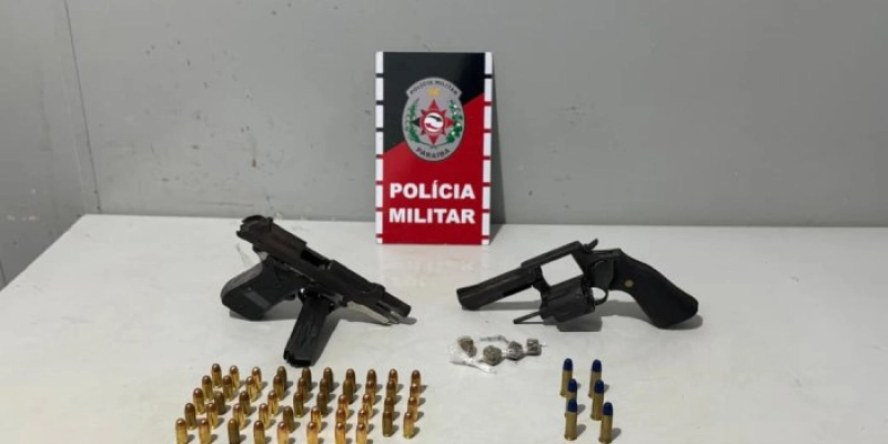Polícia Militar apreende armas, munições e drogas no interior da Paraíba