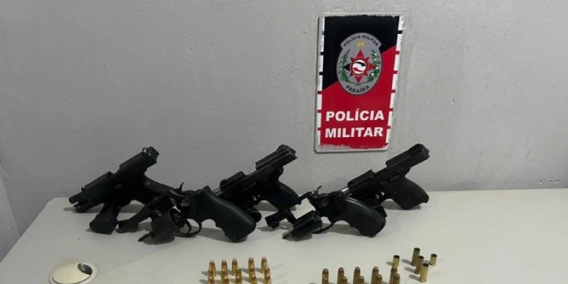 Arsenal é apreendido com grupo suspeito após troca de tiros em Santa Rita