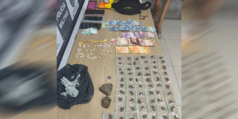 Polícia Militar apreende drogas e prende quatro suspeitos no Centro da Capital