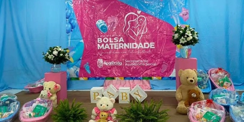 Prefeitura de Aparecida entrega kits do Programa Bolsa Maternidade