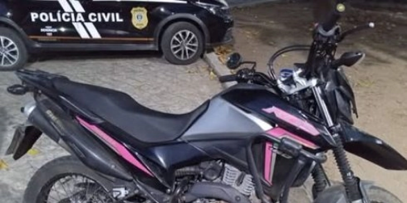 Polícia militar recupera motocicleta com restrição roubada em Cajazeiras 