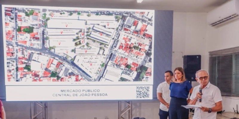 Cícero Lucena autoriza início das obras do novo Mercado Central, com previsão de edifício-garagem, áreas de convivência e bases da Prefeitura