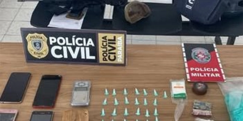 Ação das Polícias Civil e Militar desarticula ponto de tráfico de drogas em Pombal