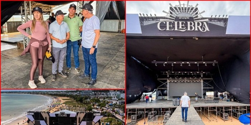 Cícero Lucena inspeciona área e estrutura do ‘Celebra João Pessoa’ e projeta evento histórico na cidade