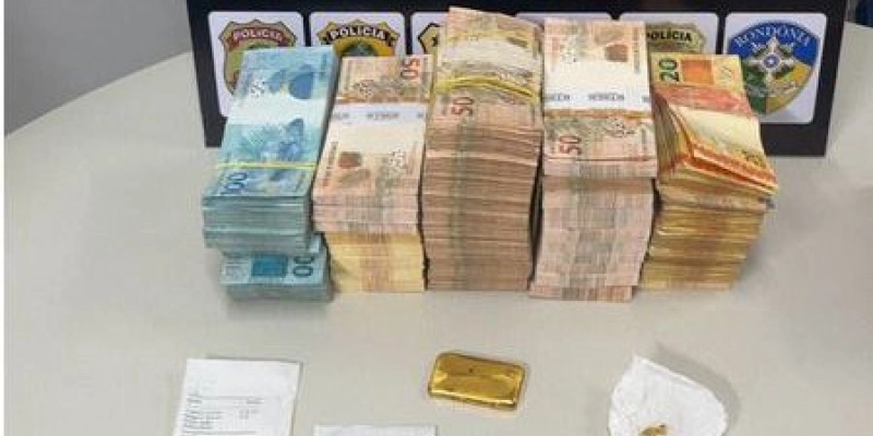 Homem é preso com R$ 245 mil e barra de ouro durante ação da FICCO