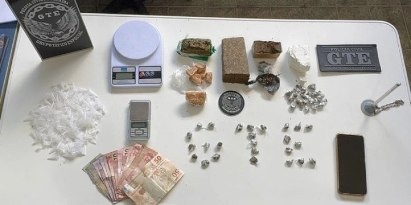 GTE prende suspeito de tráfico de drogas no interior da Paraíba