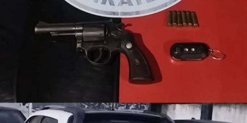 Polícia Militar apreende arma de fogo e veículo em Uiraúna