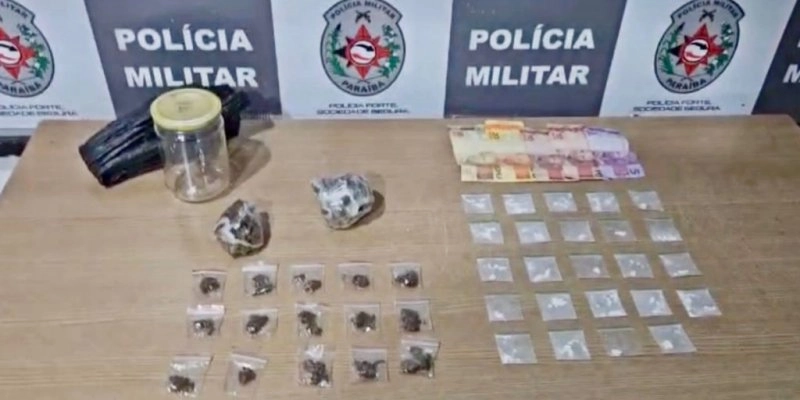 Patrulhamento de rotina termina com prisão por tráfico de drogas