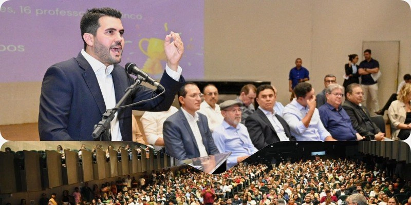 Ao lado de João e Lucas, Wilson Filho celebra redução da evasão escolar na Paraíba