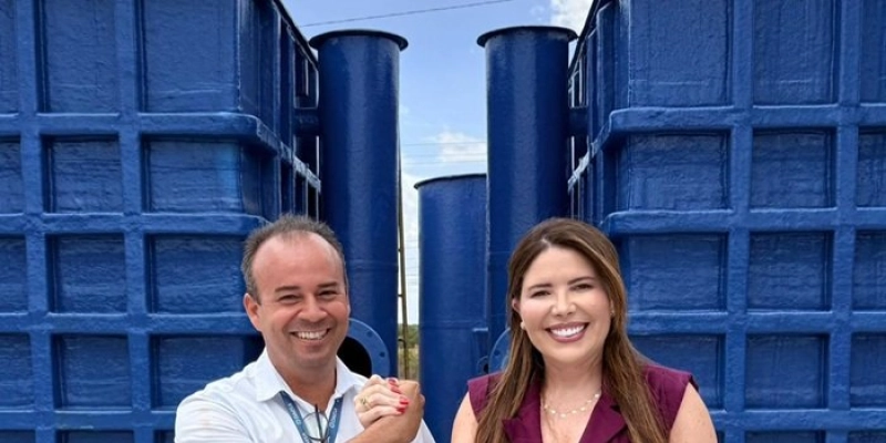 Prefeita interina, Amanda Silveira, visita ETA no Núcleo II e reforça compromisso com da gestão Helder com a segurança hídrica de Sousa