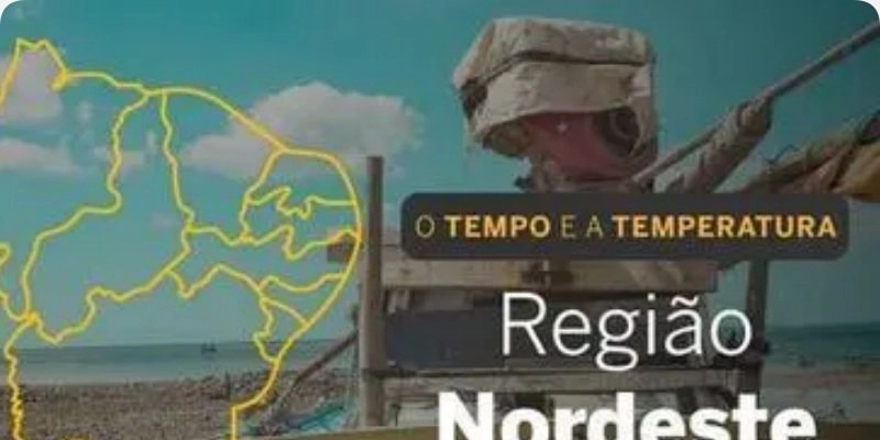 PREVISÃO DO TEMPO: Domingo (18) será de chuva no Nordeste