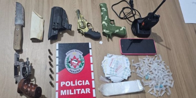 Operação da Polícia Militar prende homem por porte ilegal de arma