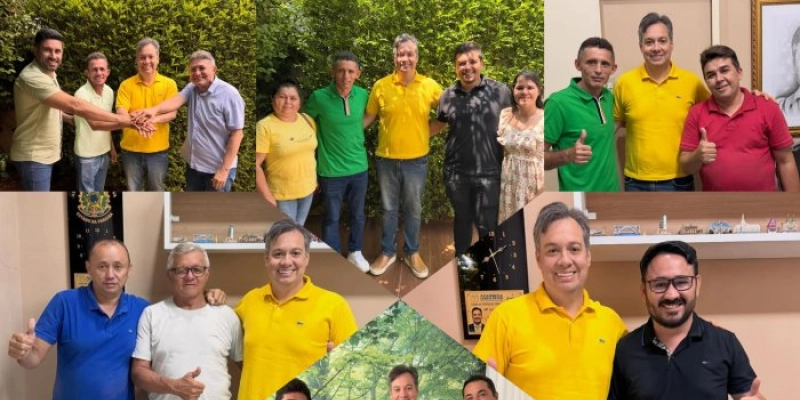 Júnior Araújo amplia base política e recebe novos apoios à reeleição em Cajazeiras e Cachoeira dos Índios