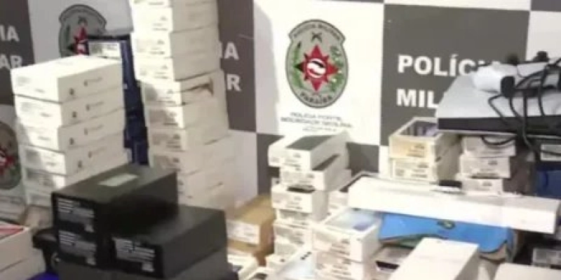 PM intercepta carga de celulares roubados avaliada em R$ 500 mil na PB