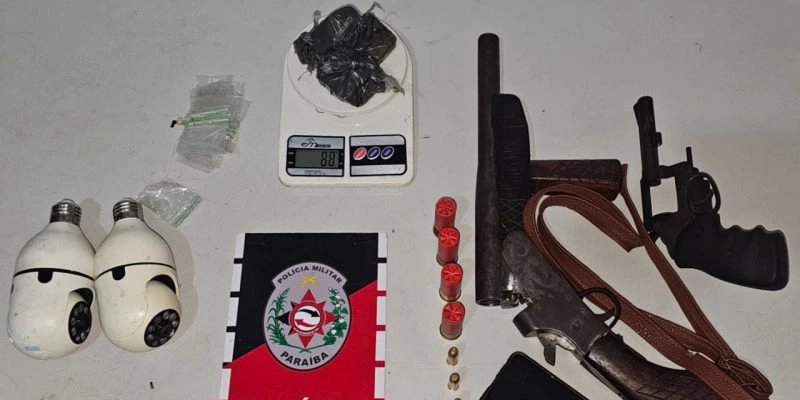 Polícia militar apreende duas armas de fogo na Paraíba 