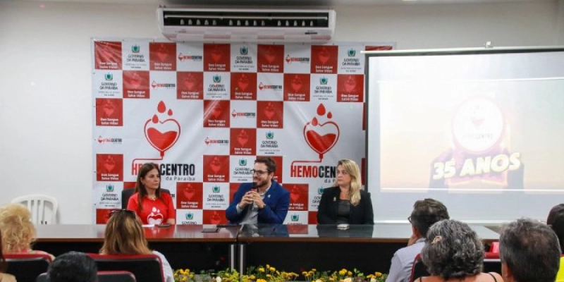 Saúde lança Carteira Digital do Doador de Sangue em comemoração aos 35 anos do Hemocentro da Paraíba