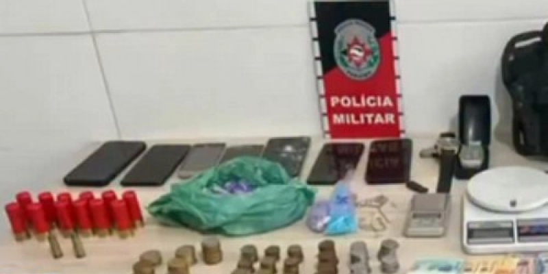Após perseguição, suspeito é preso com cocaína, crack e munições em Cajazeiras