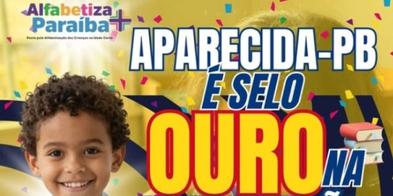 Aparecida conquista Selo Ouro de Alfabetização pelo segundo ano consecutivo