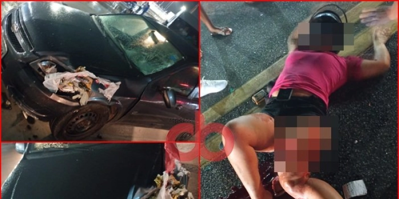 Mulher fica gravemente ferida em colisão entre carro e moto em Sousa