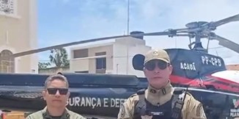 Polícia Militar utiliza patrulhamento aéreo para reforçar segurança do Carnaval no Sertão