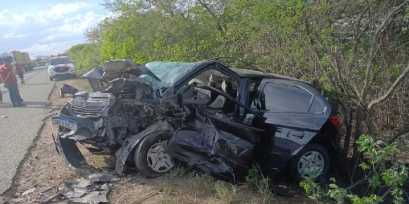 Três recebem alta e gestante luta pela vida em UTI, após grave acidente na BR-230