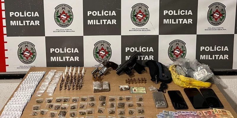 Apenado quebra regime e é novamente preso com armas e drogas
