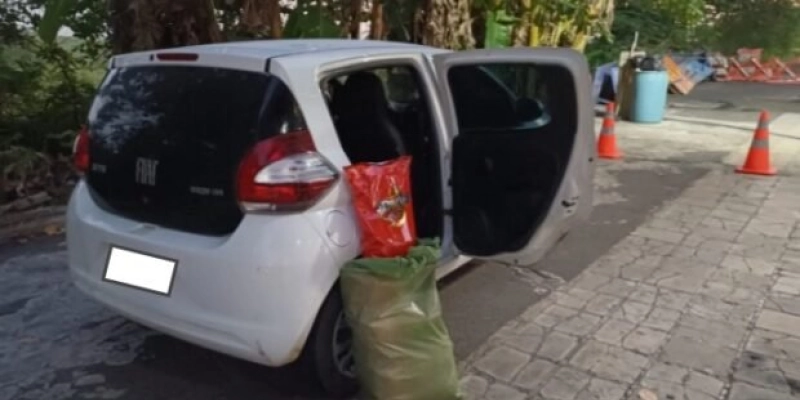 PRF apreende 30 kg de maconha em veículo na BR-230, na Paraíba