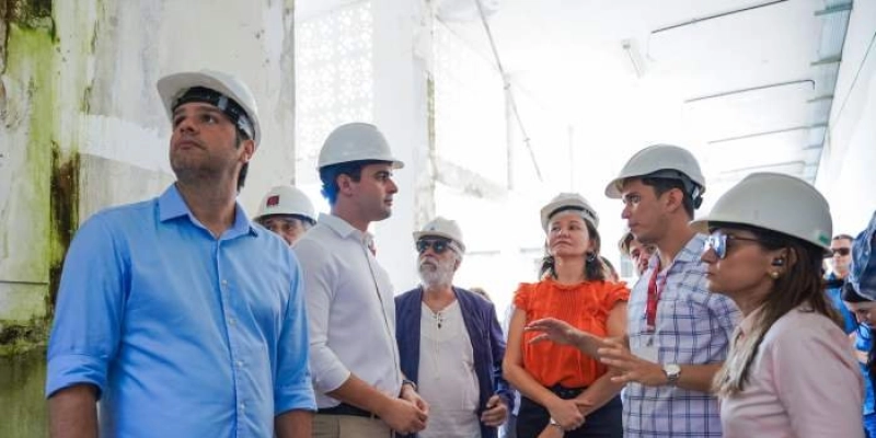 Governador em exercício inspeciona obras da Ponte do Futuro nesta segunda-feira