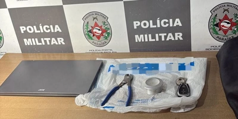 Polícia militar prende casal que furtou loja na Paraíba e tentou fugir para Pernambuco