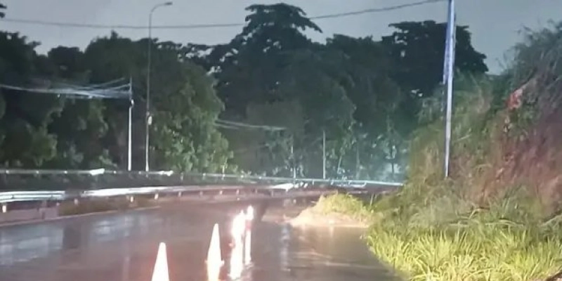 Deslizamento na BR-230 provoca interdição parcial e lentidão em João Pessoa