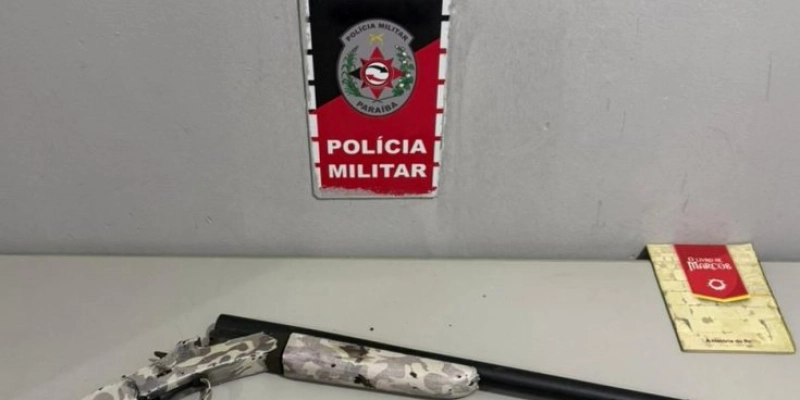 Confronto com a polícia termina com suspeito morto e espingarda calibre 12 apreendida