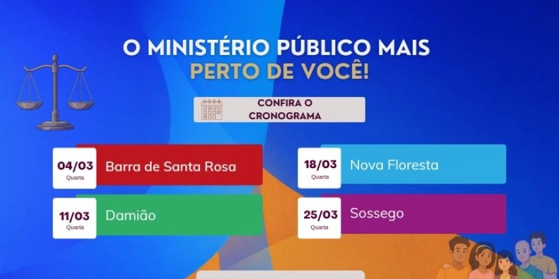 Promotoria de Cuité inicia atendimento descentralizado aos cidadãos de 4 municípios